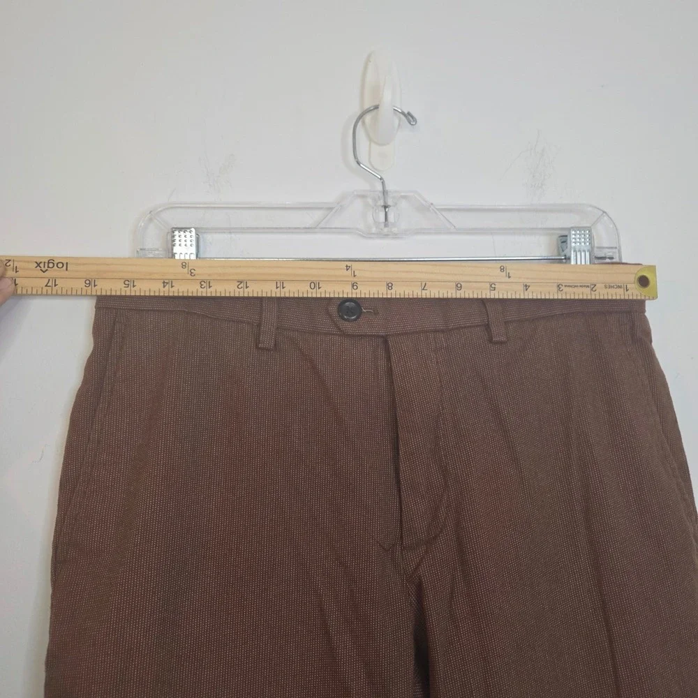 Banana Republic Mens Brown Slim Tapered Fit Chino Pants 31x32 Cotton Stretch